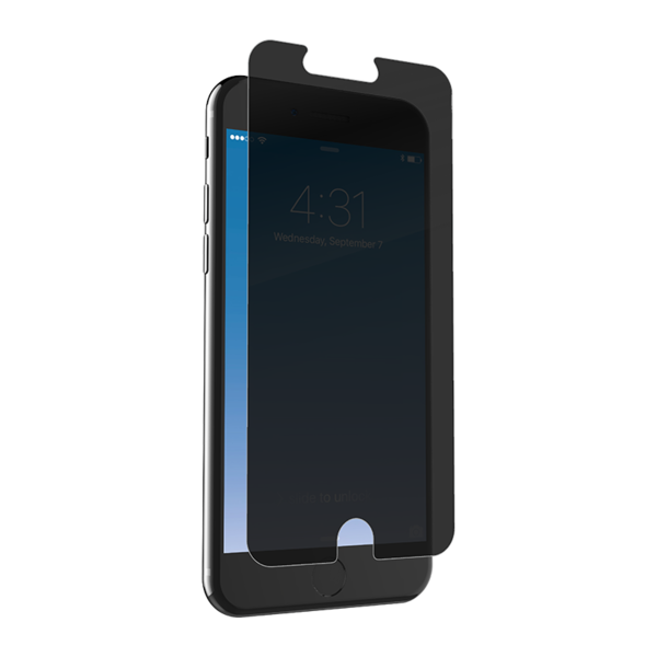 Lámina de privacidad Zagg InvisibleShield Glass+ para iPhone 8 Plus / 7 Plus