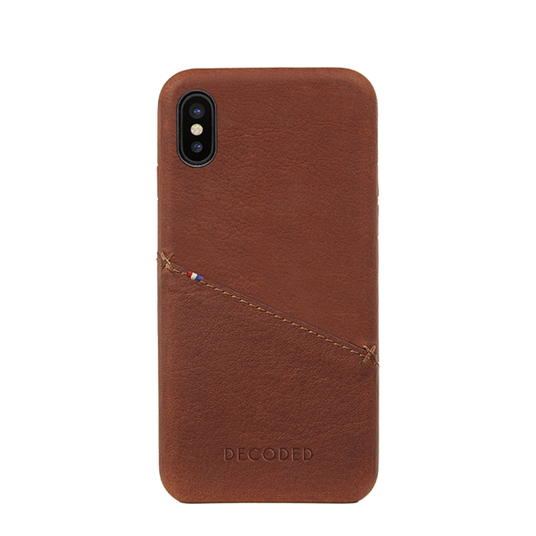 Funda de cuero Decoded Snap-On para iPhone X