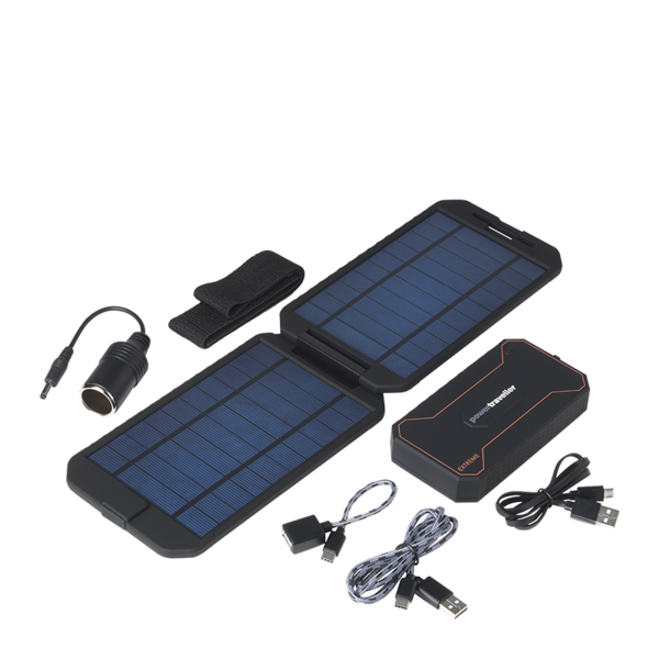 Cargador solar con batería de 12.000 mAh Power Traveller Extreme