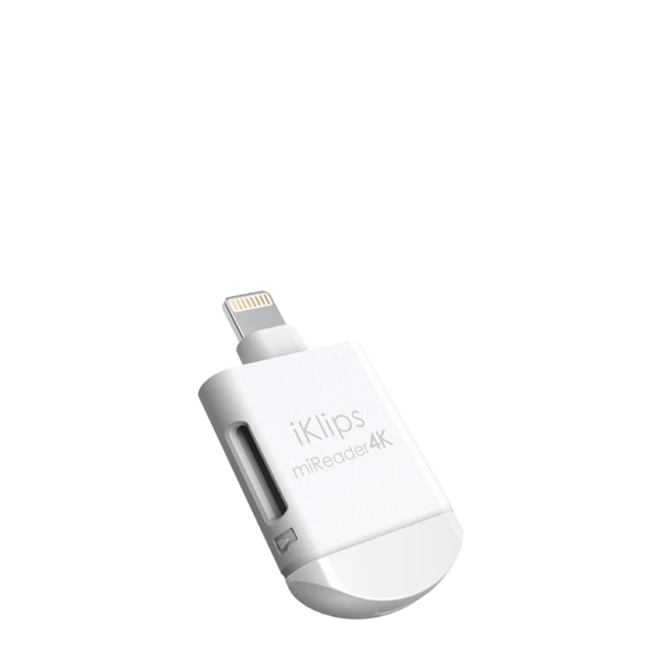 Lector de tarjetas microSD Lightning Adam Elements iKlips miReader 4K