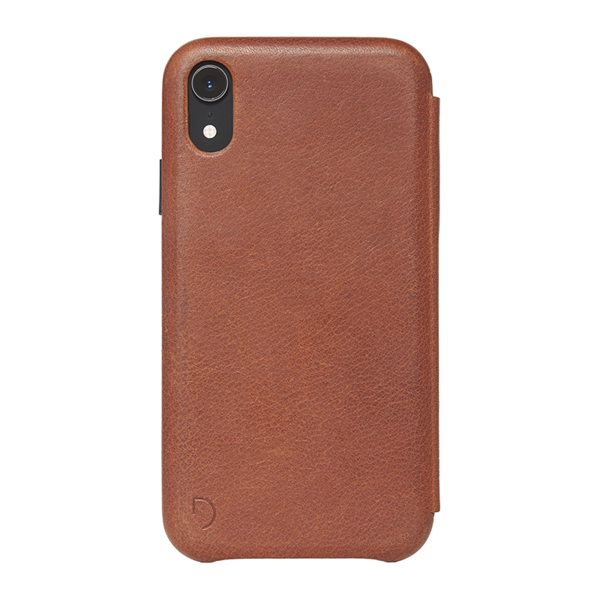Funda folio de cuero Decoded Slim para iPhone XR
