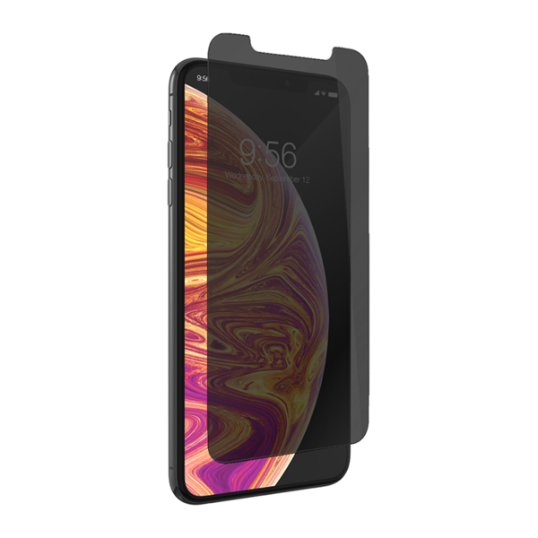 Lámina de privacidad Zagg InvisibleShield Glass+ para iPhone XS Max