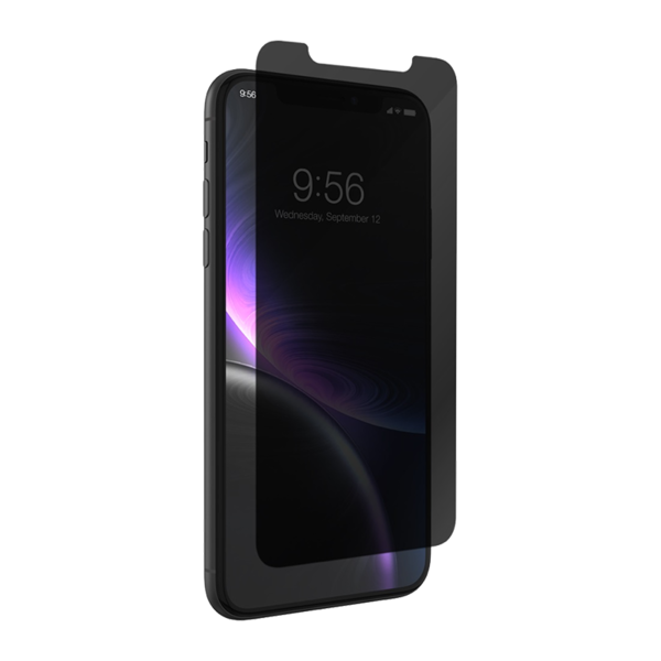 Lámina de privacidad Zagg InvisibleShield Glass+ para iPhone XR