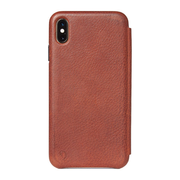 Funda folio de cuero Decoded Slim para iPhone XS Max