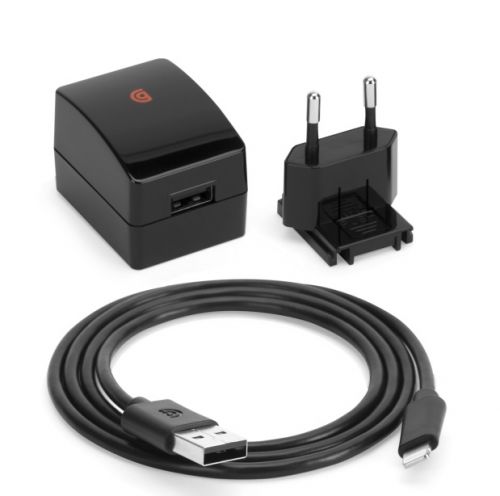 Cargador 220 Volts PowerBlock con cable lightning Griffin