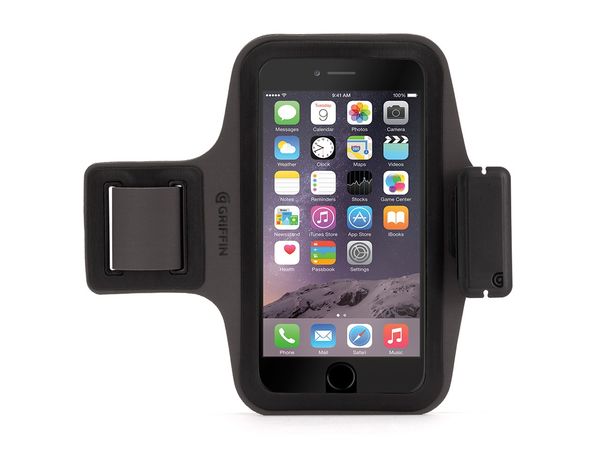 Brazalete deportivo para iPhone 6 Plus/6s Plus Trainer Griffin Negro