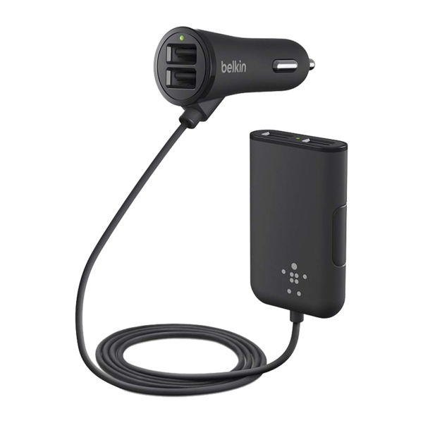 Cargador USB de auto de 4 puertos Belkin Road Rockstar